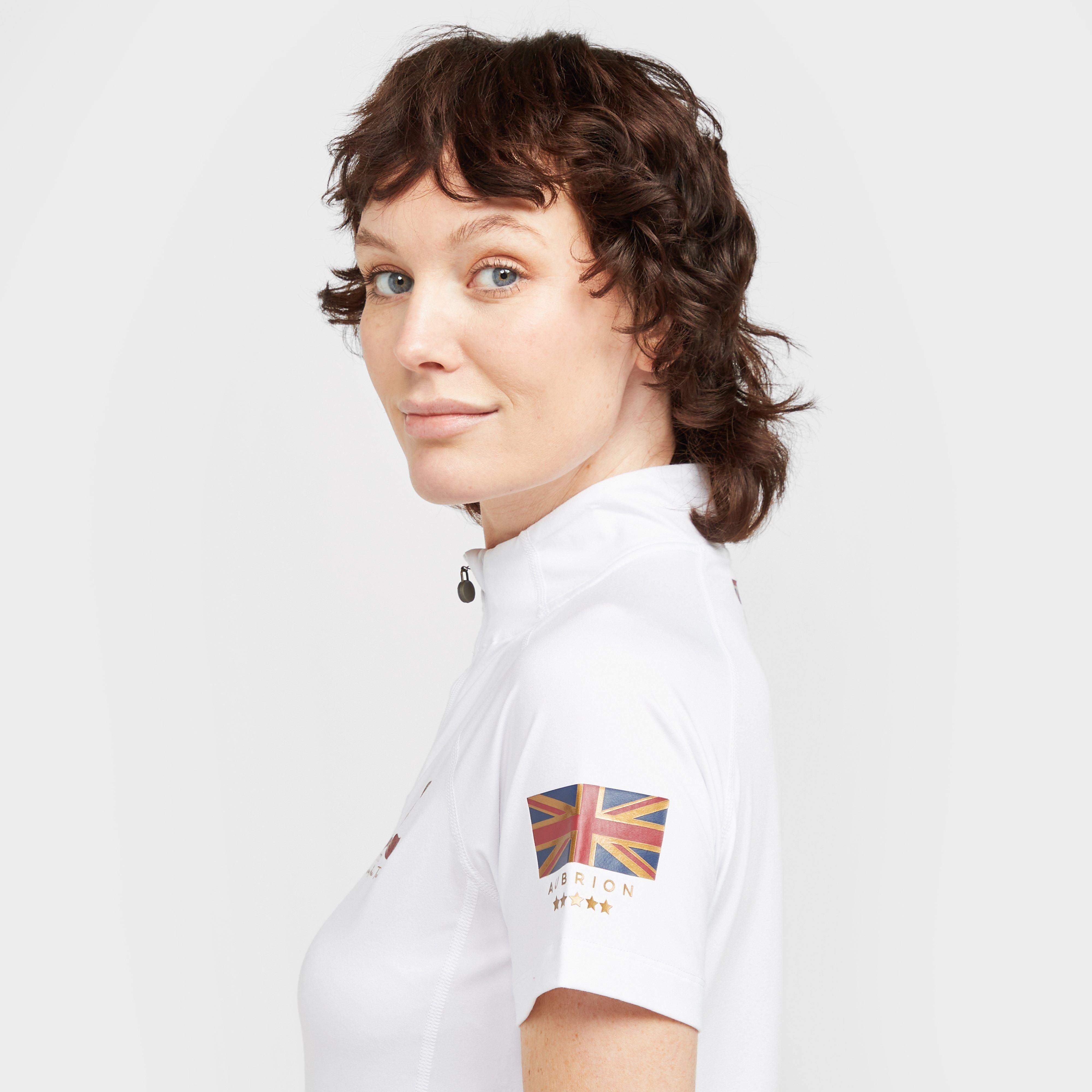 Womens Team Short Sleeve Base Layer White