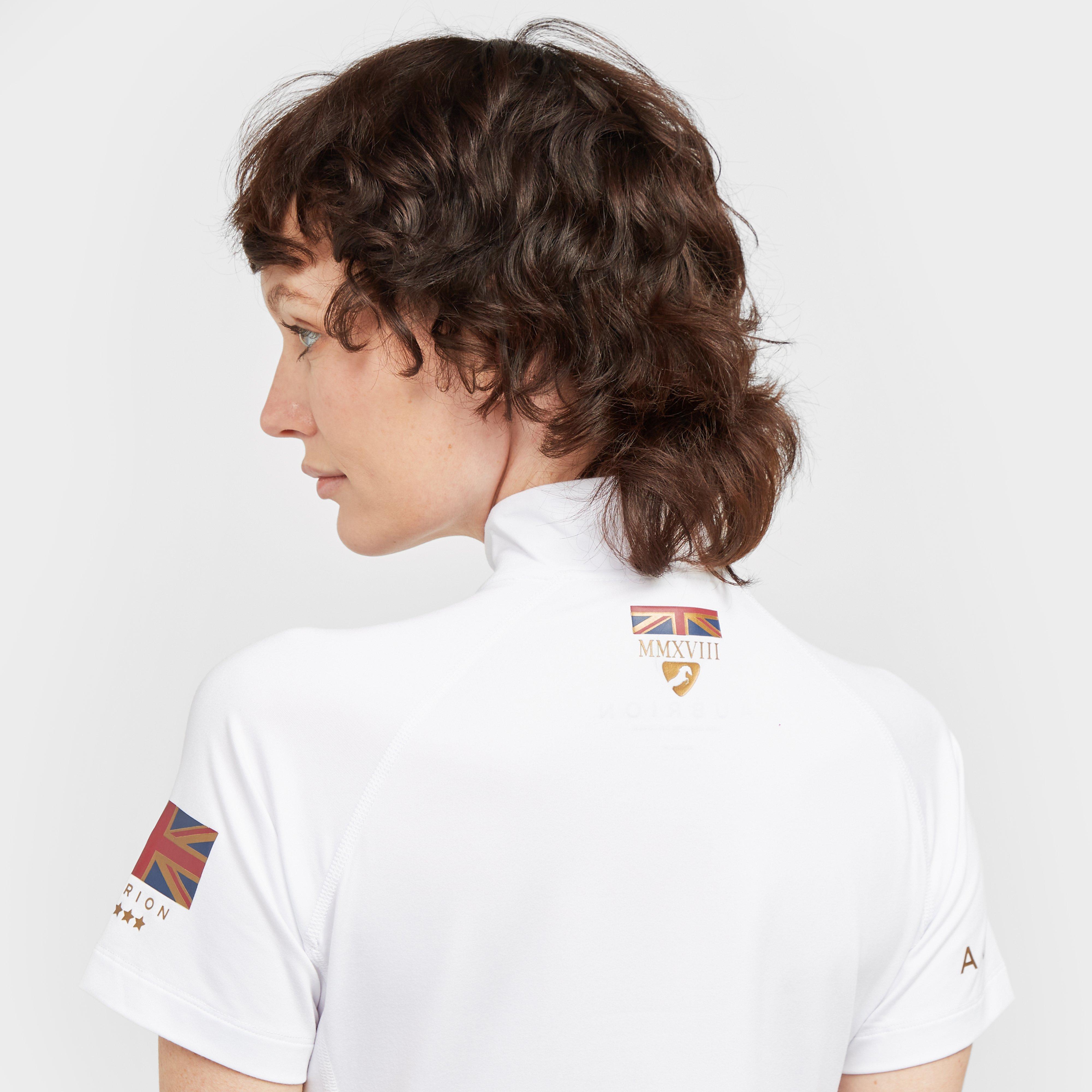 Womens Team Short Sleeve Base Layer White