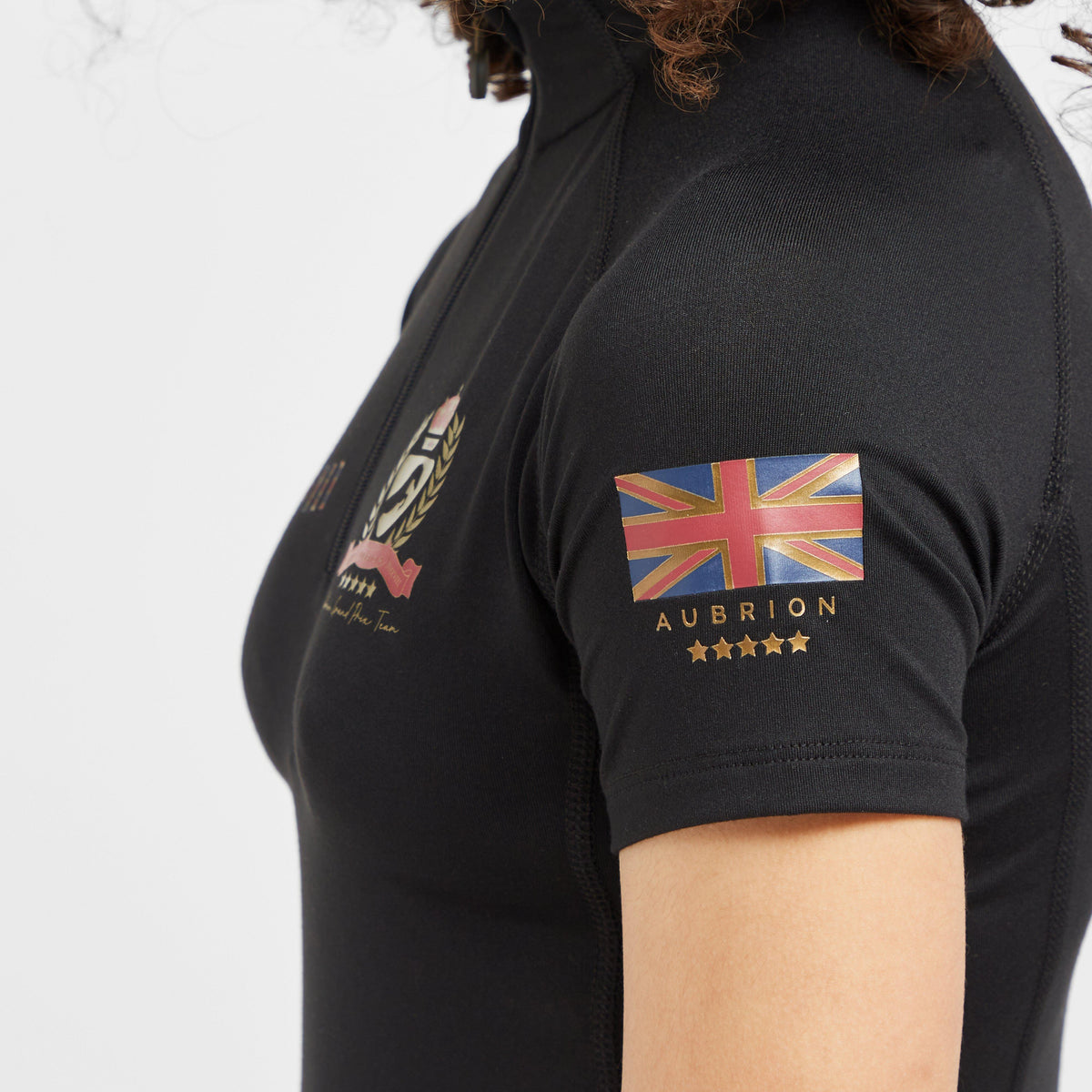 Childs Team Short Sleeve Base Layer Black