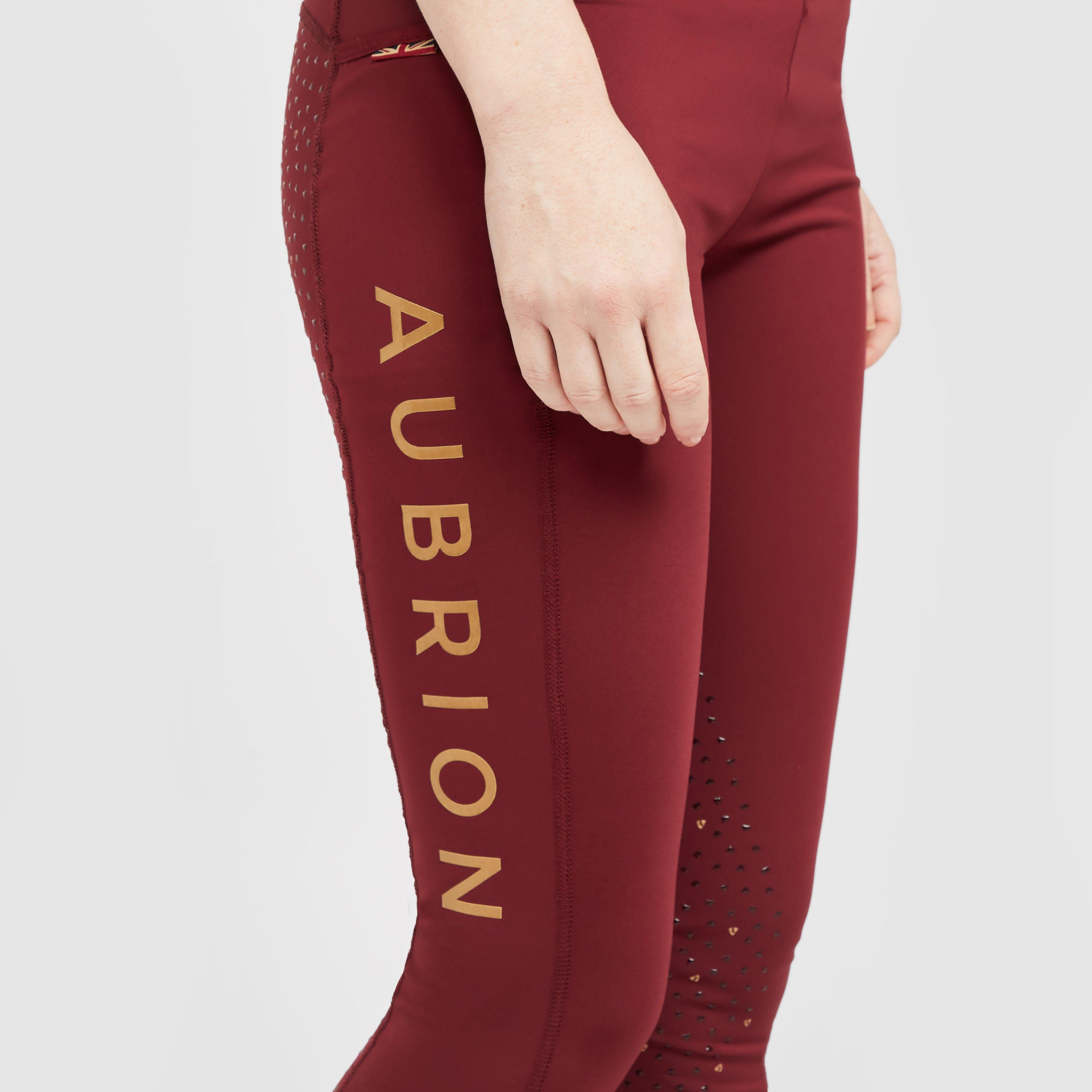 Womens Team Riding Tights Burgundy