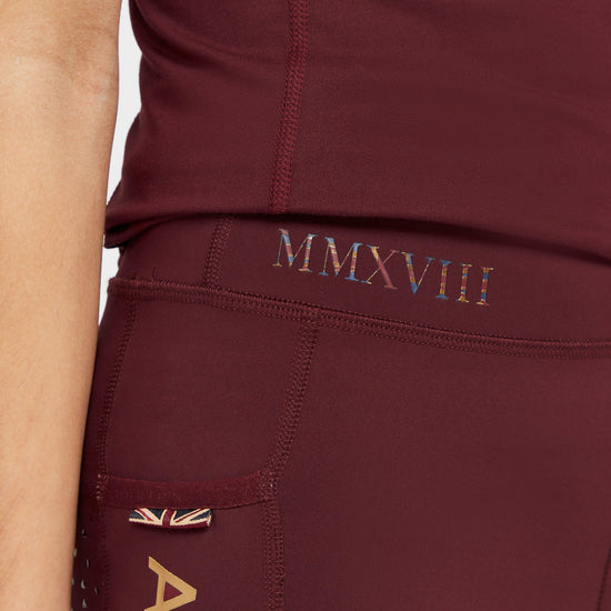 Childs Team Riding Tights Burgundy