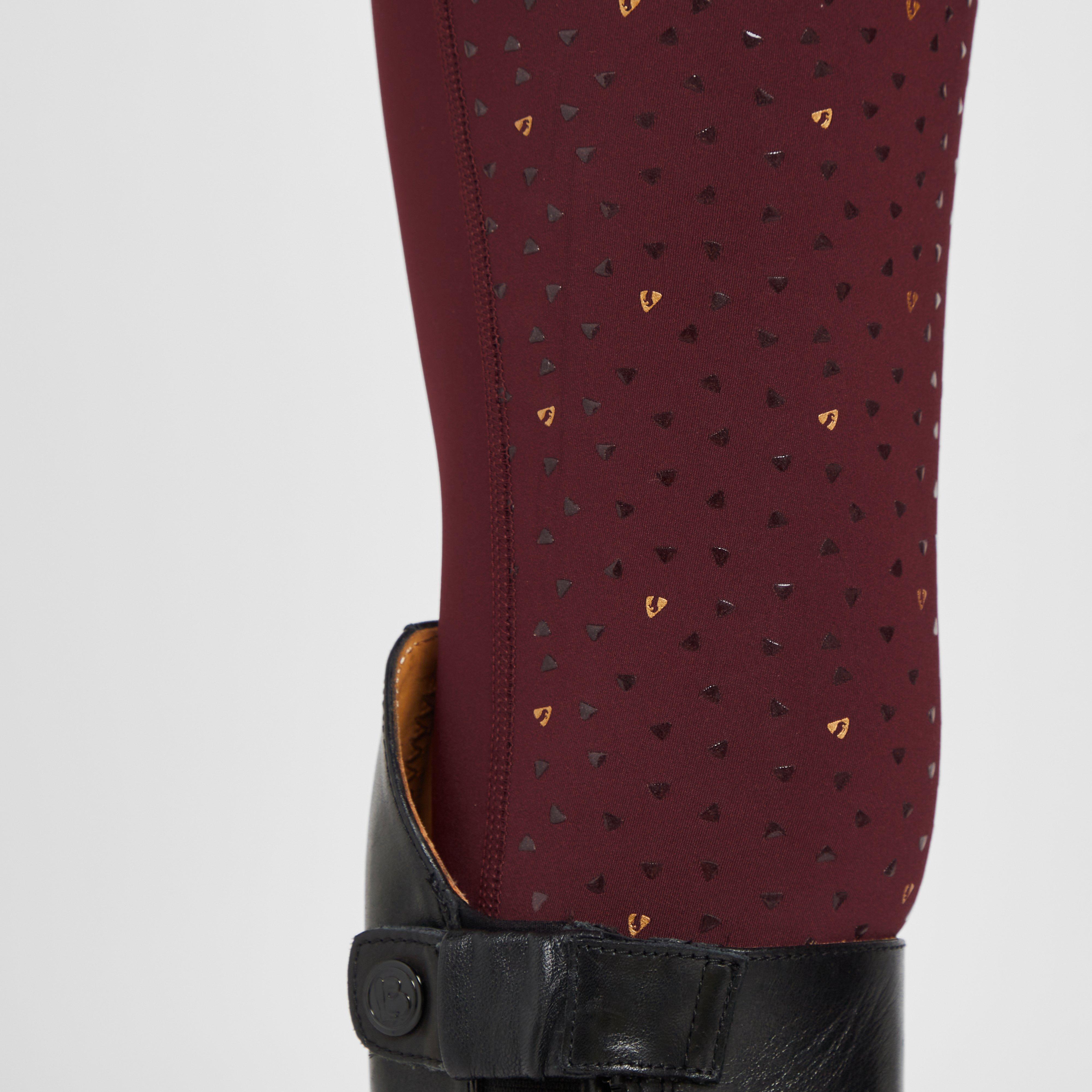 Childs Team Riding Tights Burgundy
