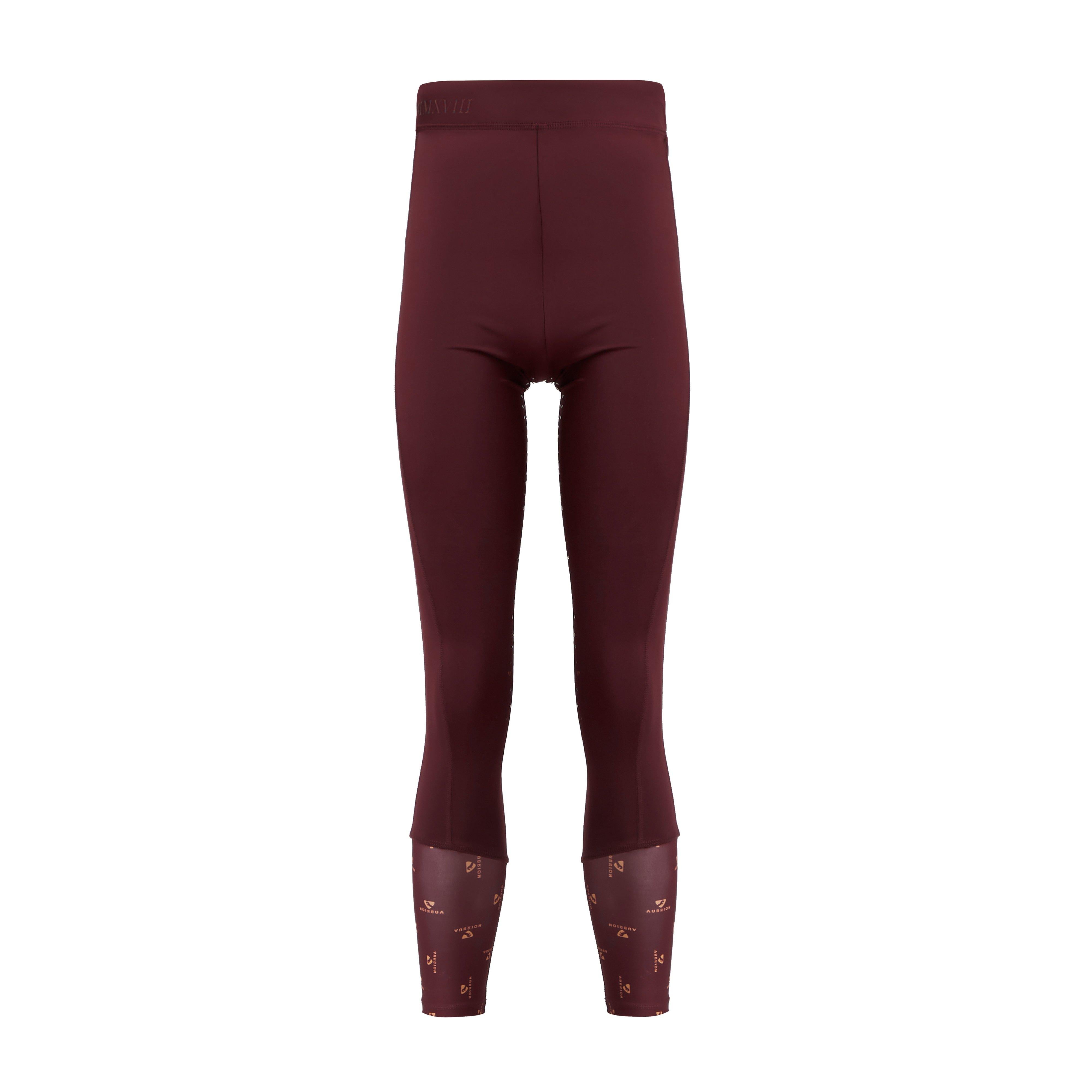 Childs Team Riding Tights Burgundy