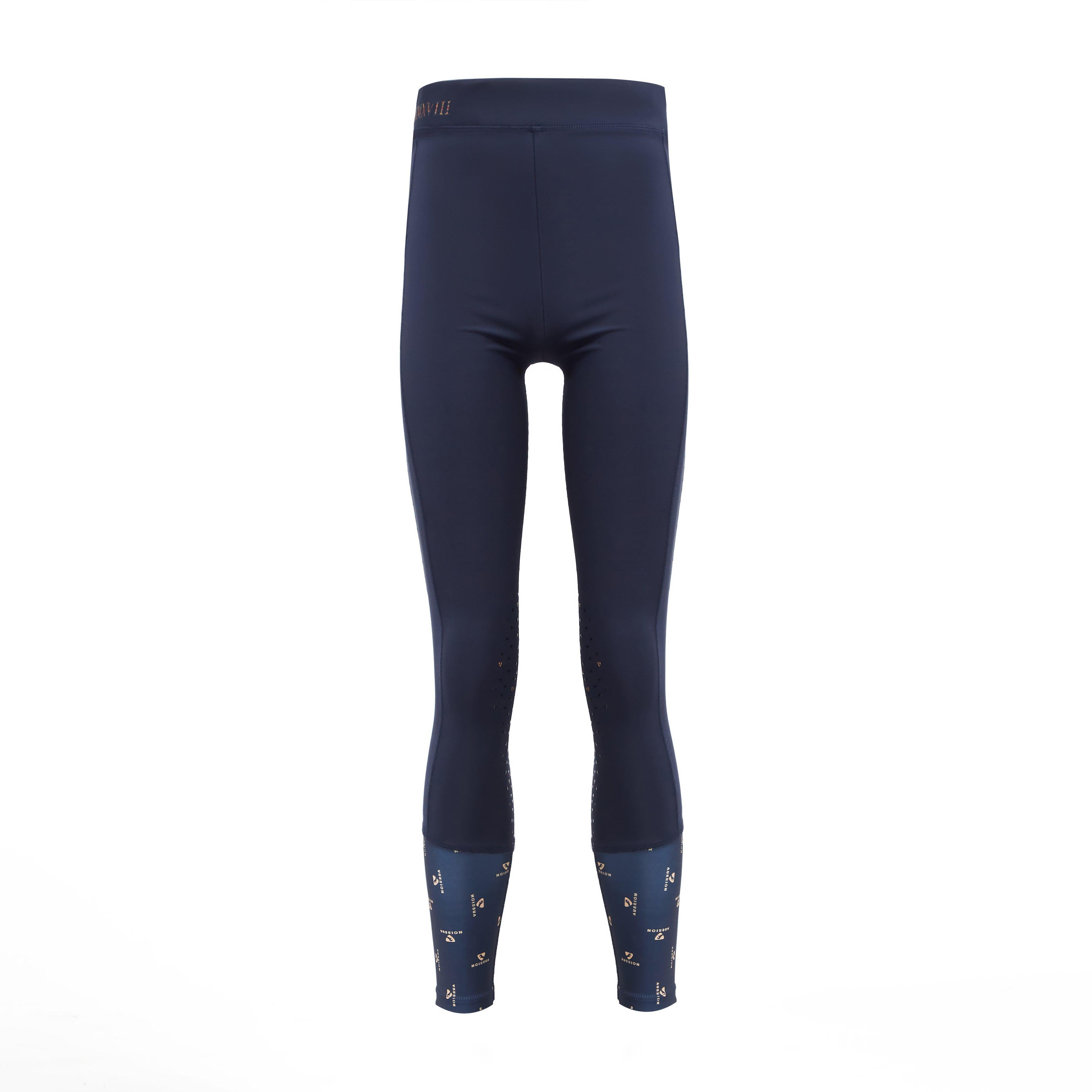 Childs Team Riding Tights Navy