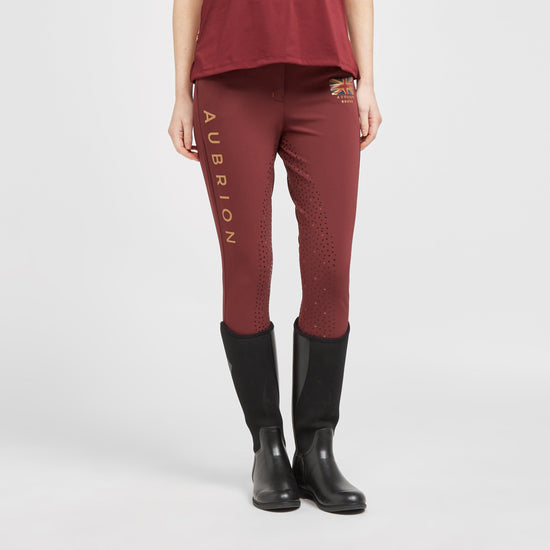 Womens Team Breeches Burgundy