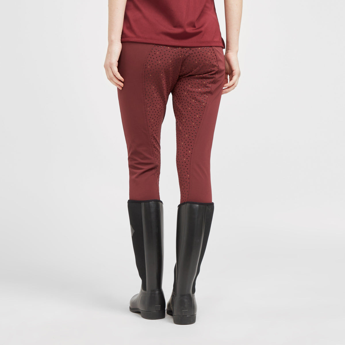 Womens Team Breeches Burgundy