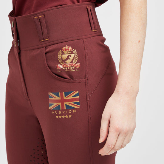 Womens Team Breeches Burgundy