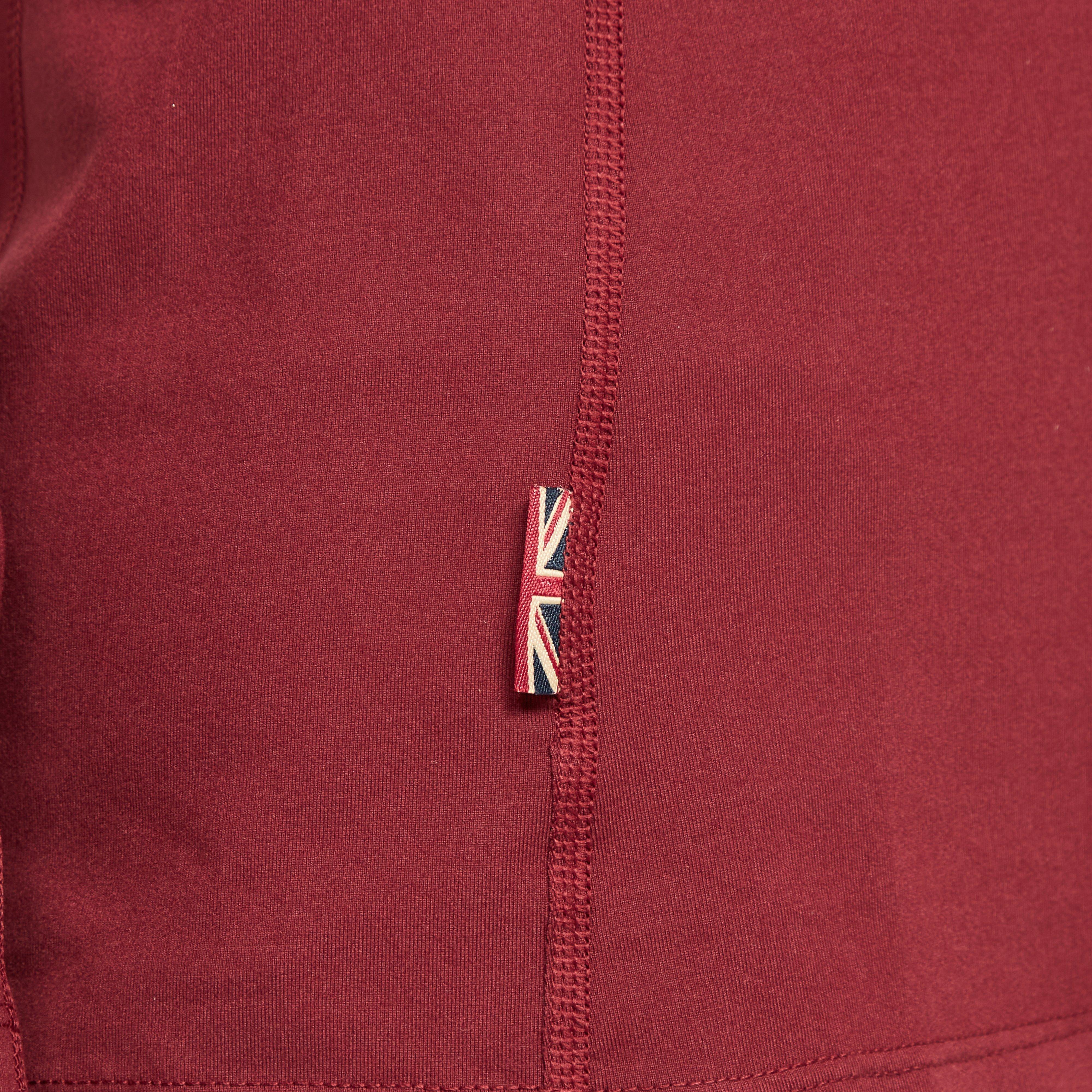 Womens Team Long Sleeve Base Layer Burgundy