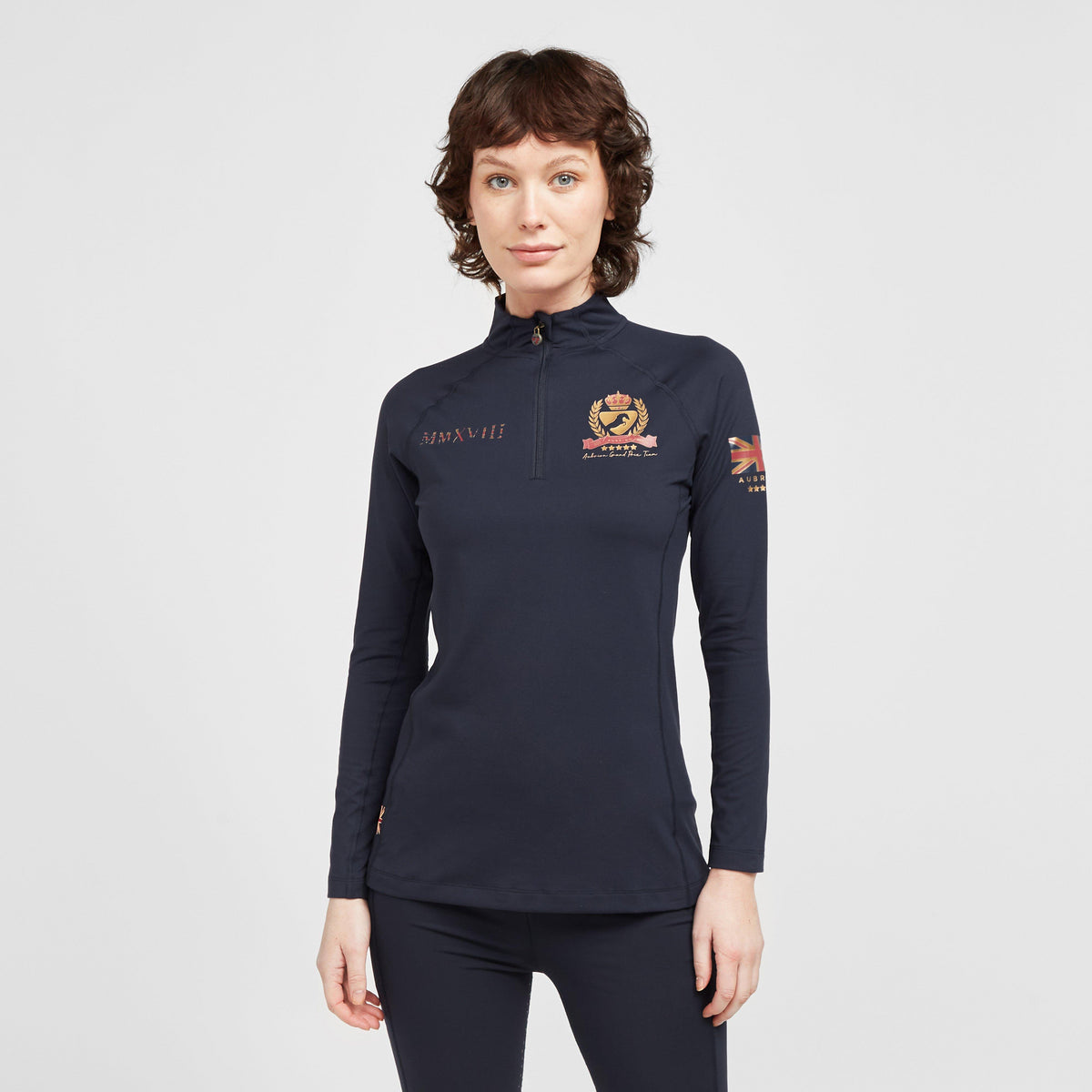 Womens Team Long Sleeve Base Layer Navy