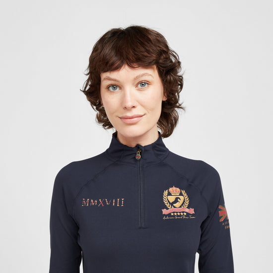 Womens Team Long Sleeve Base Layer Navy