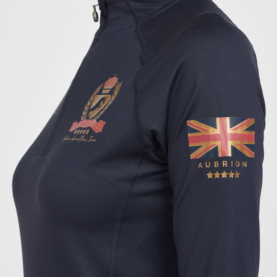 Womens Team Long Sleeve Base Layer Navy