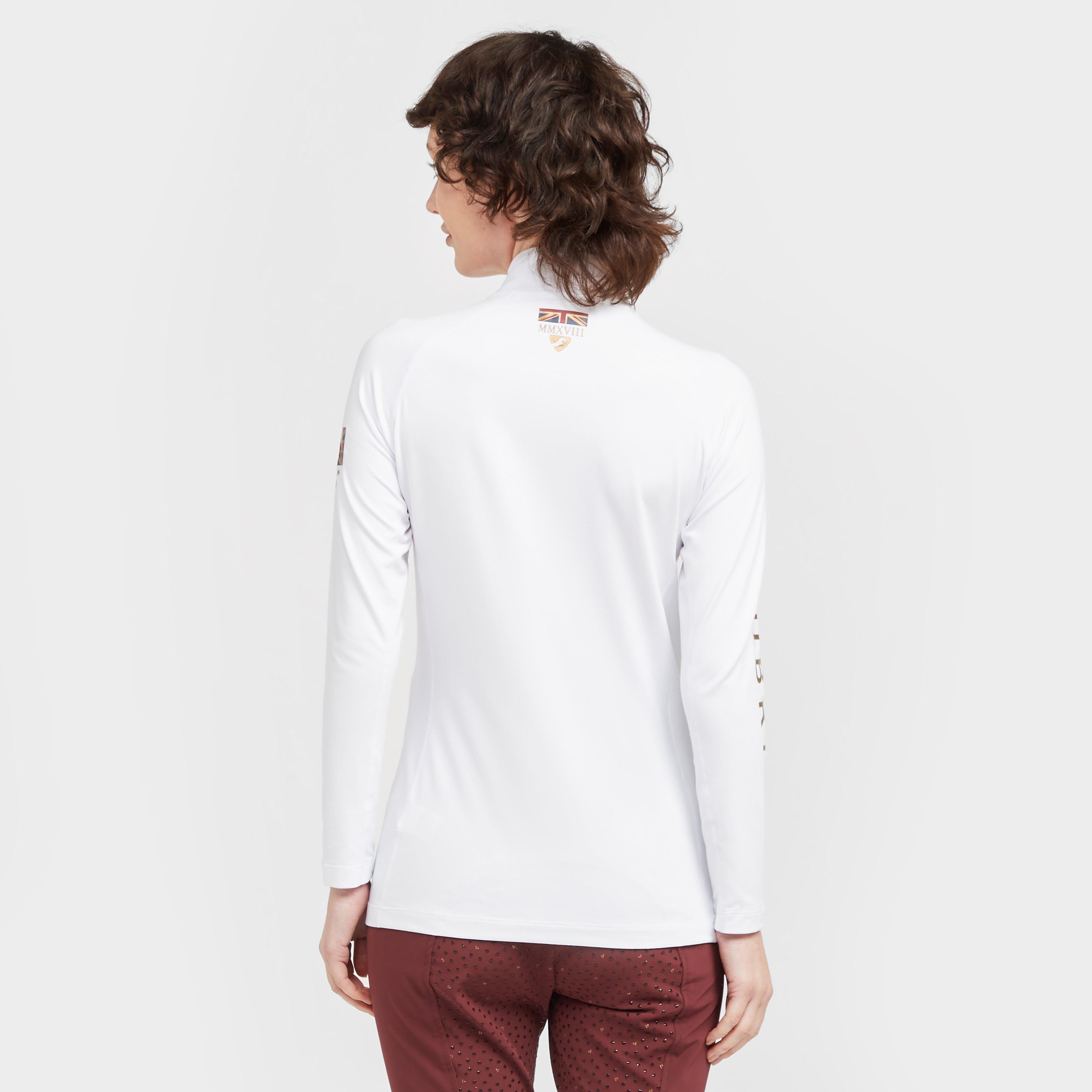 Womens Team Long Sleeve Base Layer White