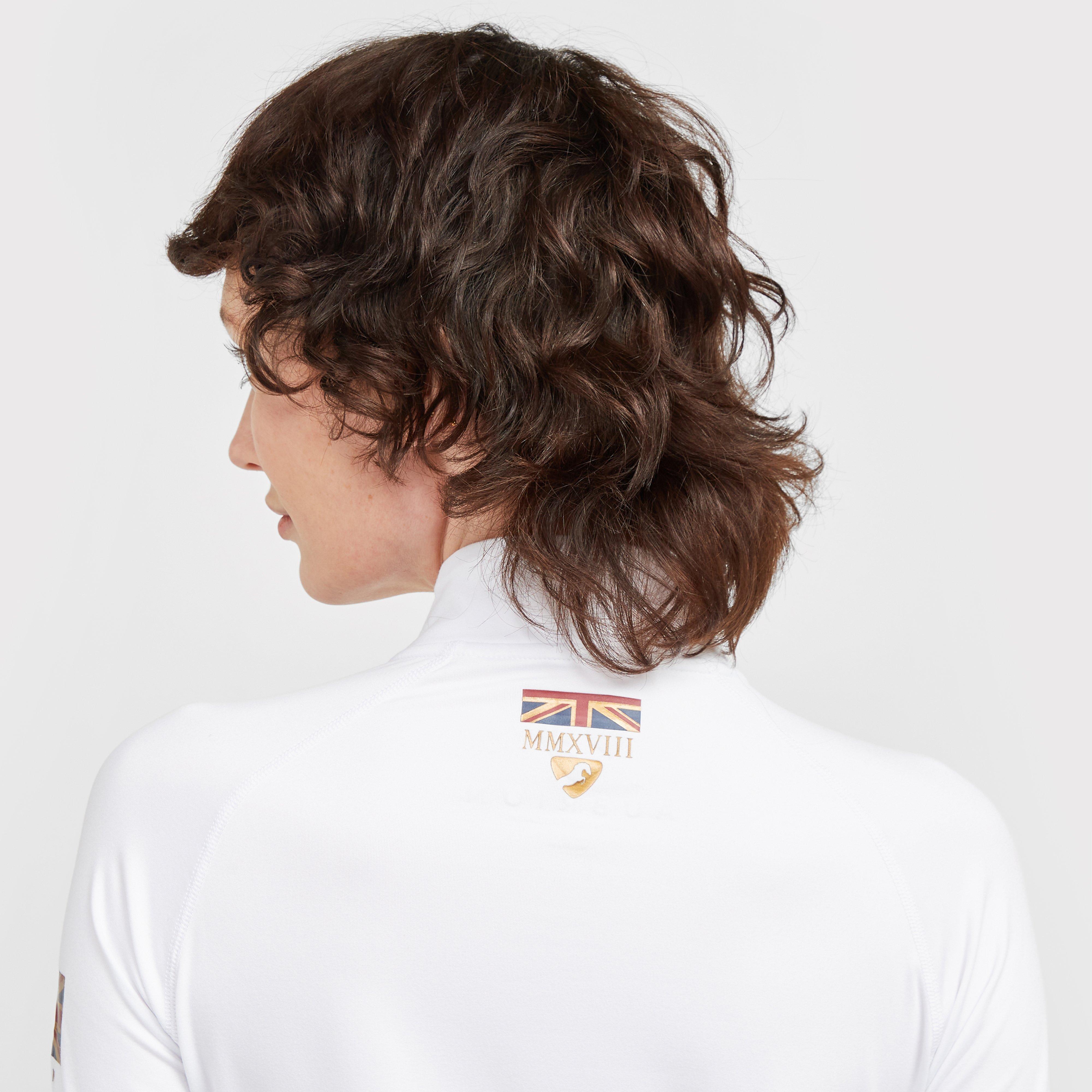 Womens Team Long Sleeve Base Layer White