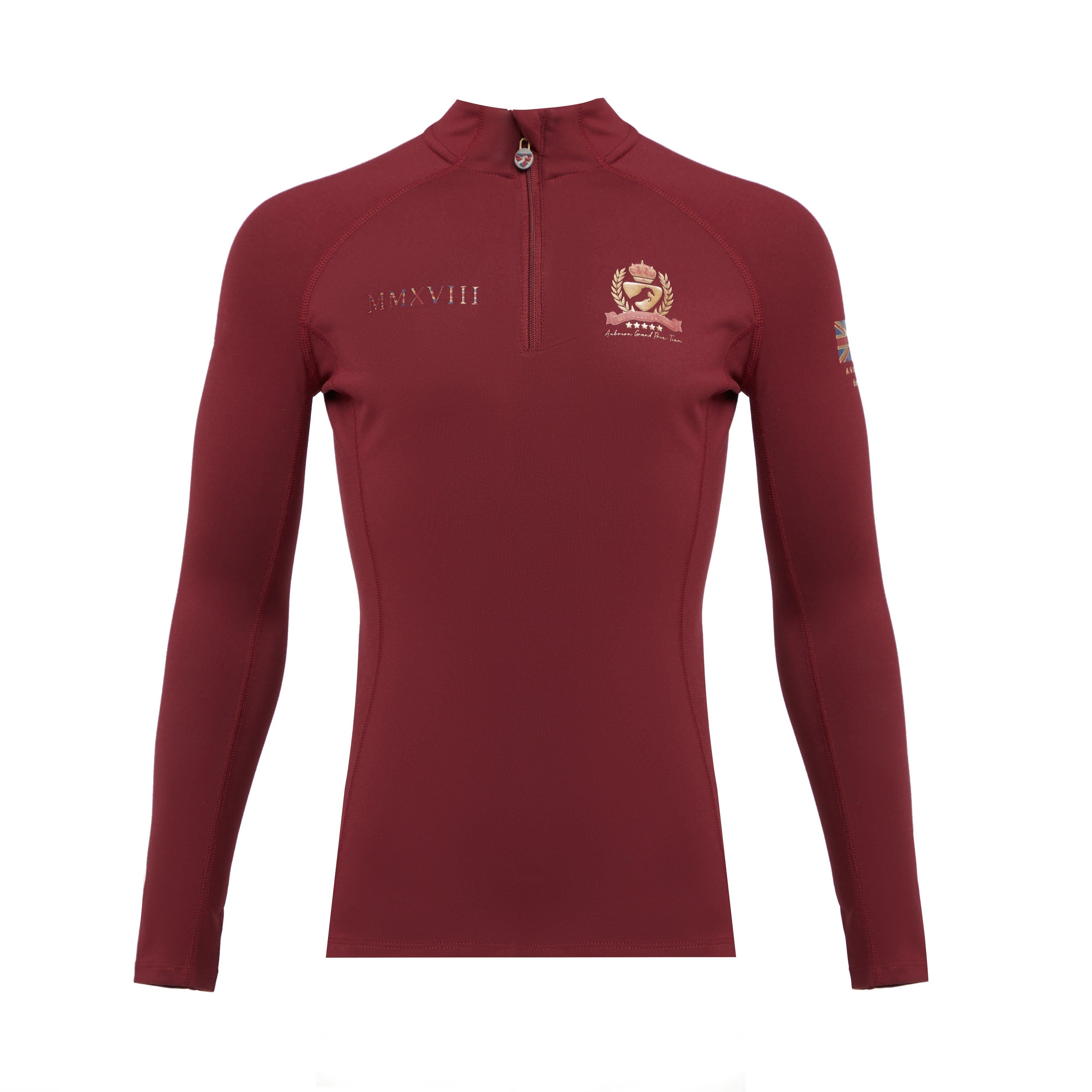Childs Team Long Sleeve Base Layer Burgundy