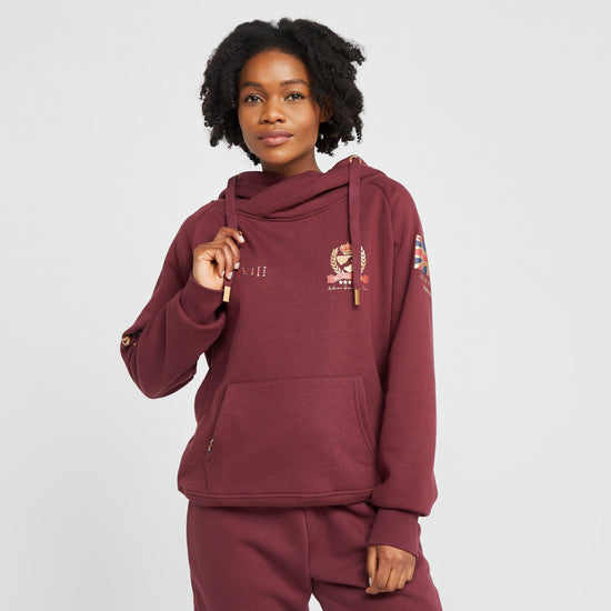 Womens Team Hoodie Burgundy