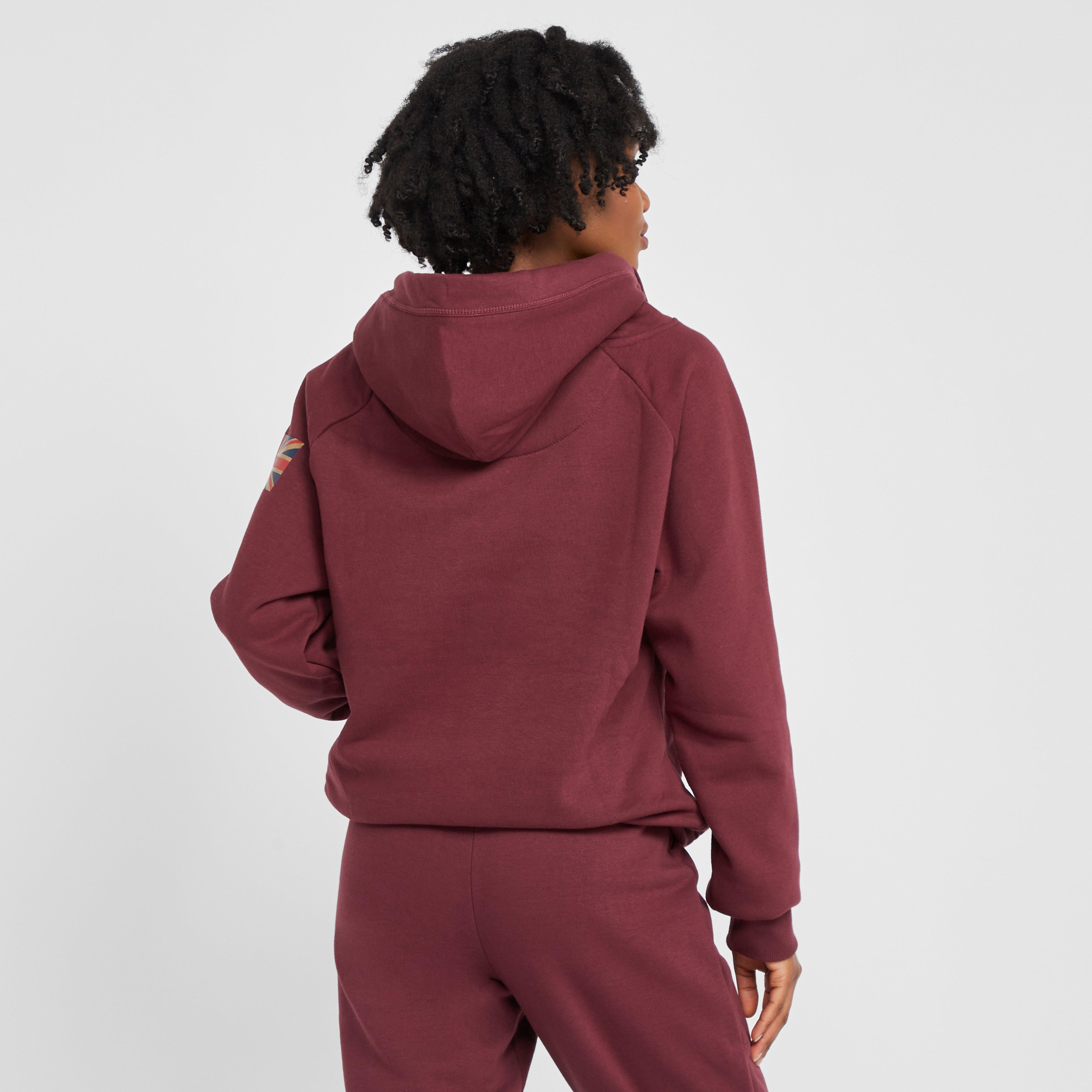 Womens Team Hoodie Burgundy