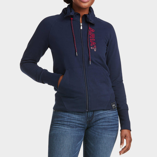 Womens Team Logo Full Zip Sweatshirt Team