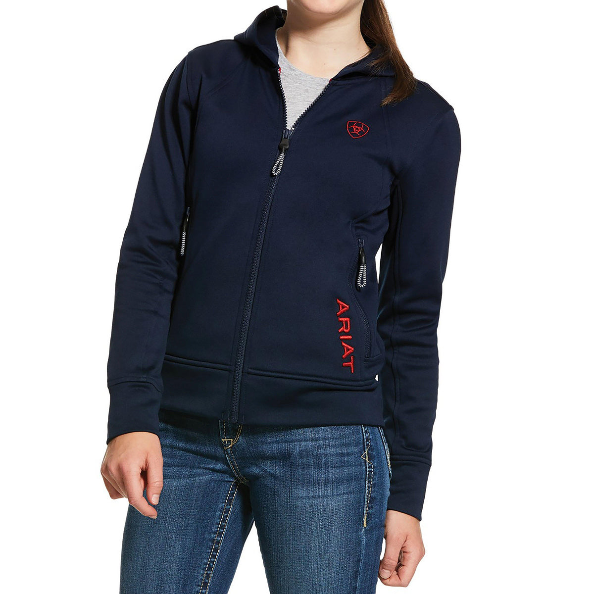 Childs Keats Full Zip Hoodie Team Navy