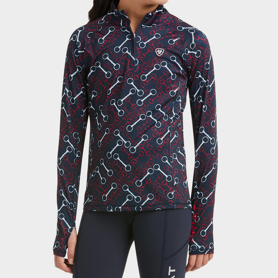 Childs Lowell 1/4 Zip Baselayer Team Print