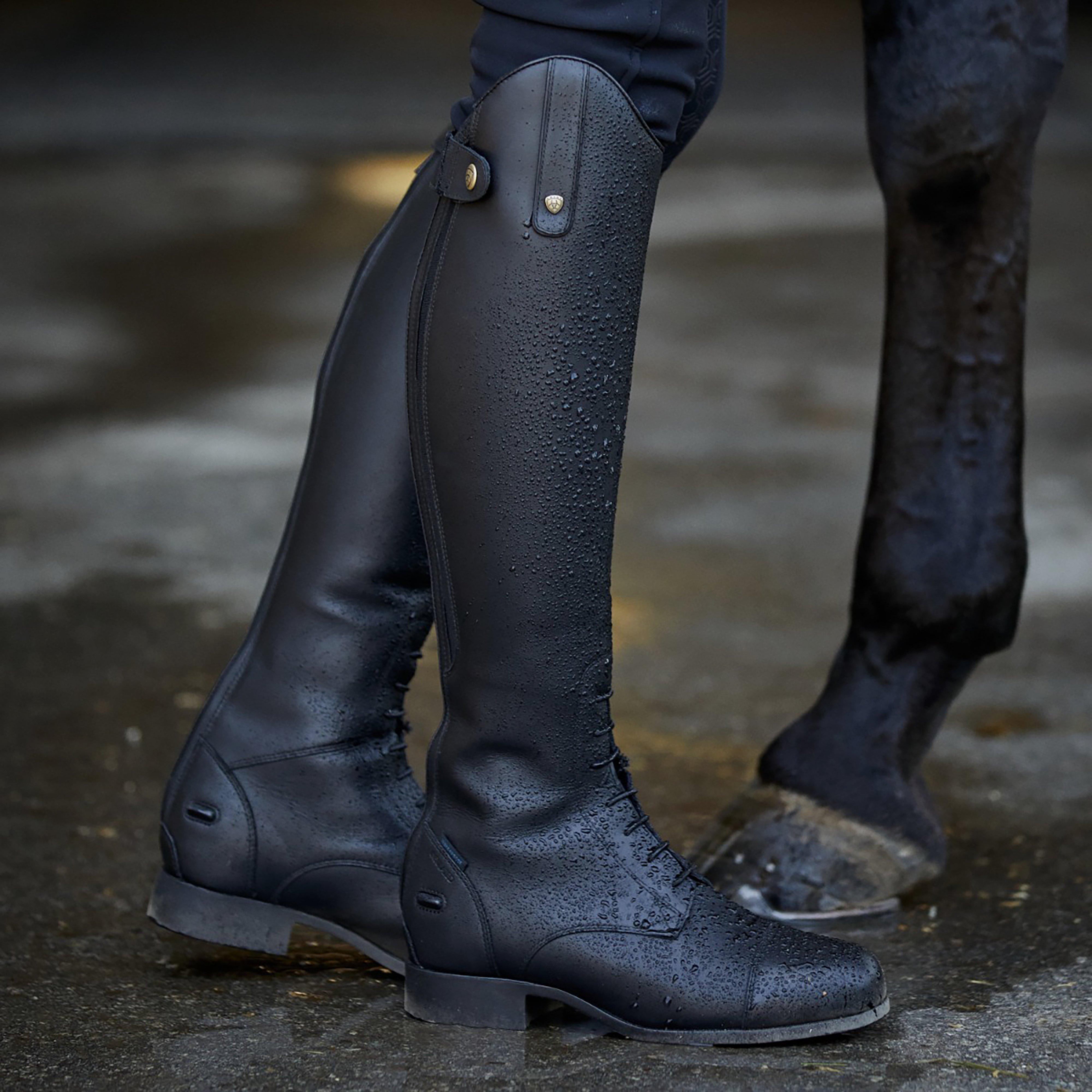 Womens Heritage Contour II Insulated Field Zip Boots Black