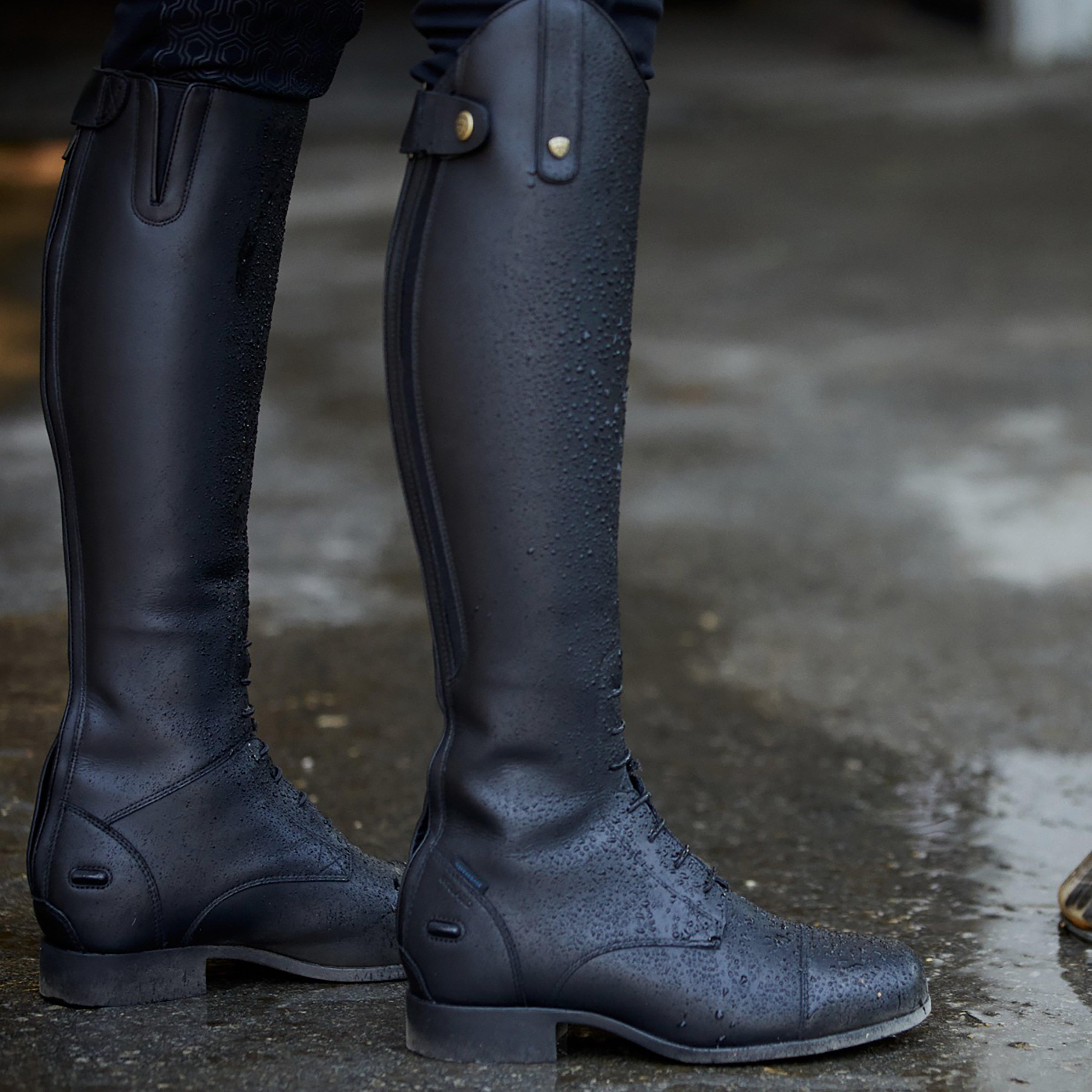 Womens Heritage Contour II Insulated Field Zip Boots Black