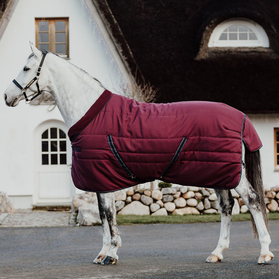 Rambo® Cosy 200g Medium Weight Standard Neck Stable Rug Burgundy