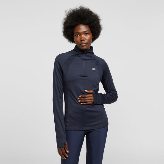 Womens Aveen Technical Long Sleeve Top Navy