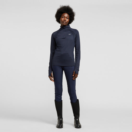 Womens Aveen Technical Long Sleeve Top Navy
