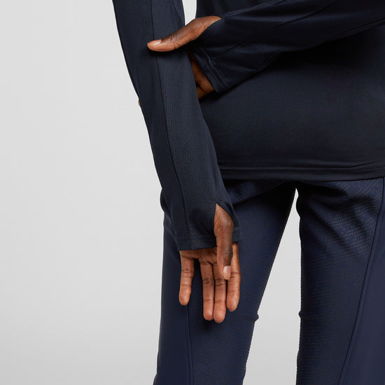 Womens Aveen Technical Long Sleeve Top Navy