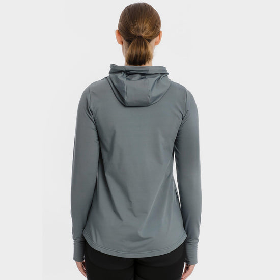 Womens Technical Hooded Fleece Winter Ocean