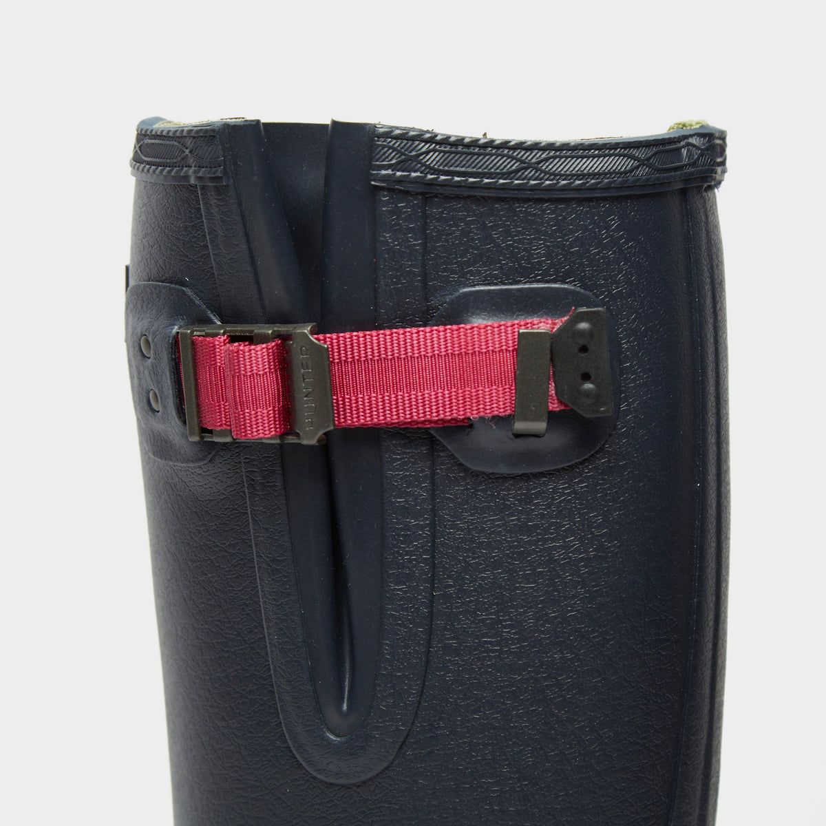 Womens Balmoral Neoprene Side Adjustable Wellington Boots Navy/Peppercorn