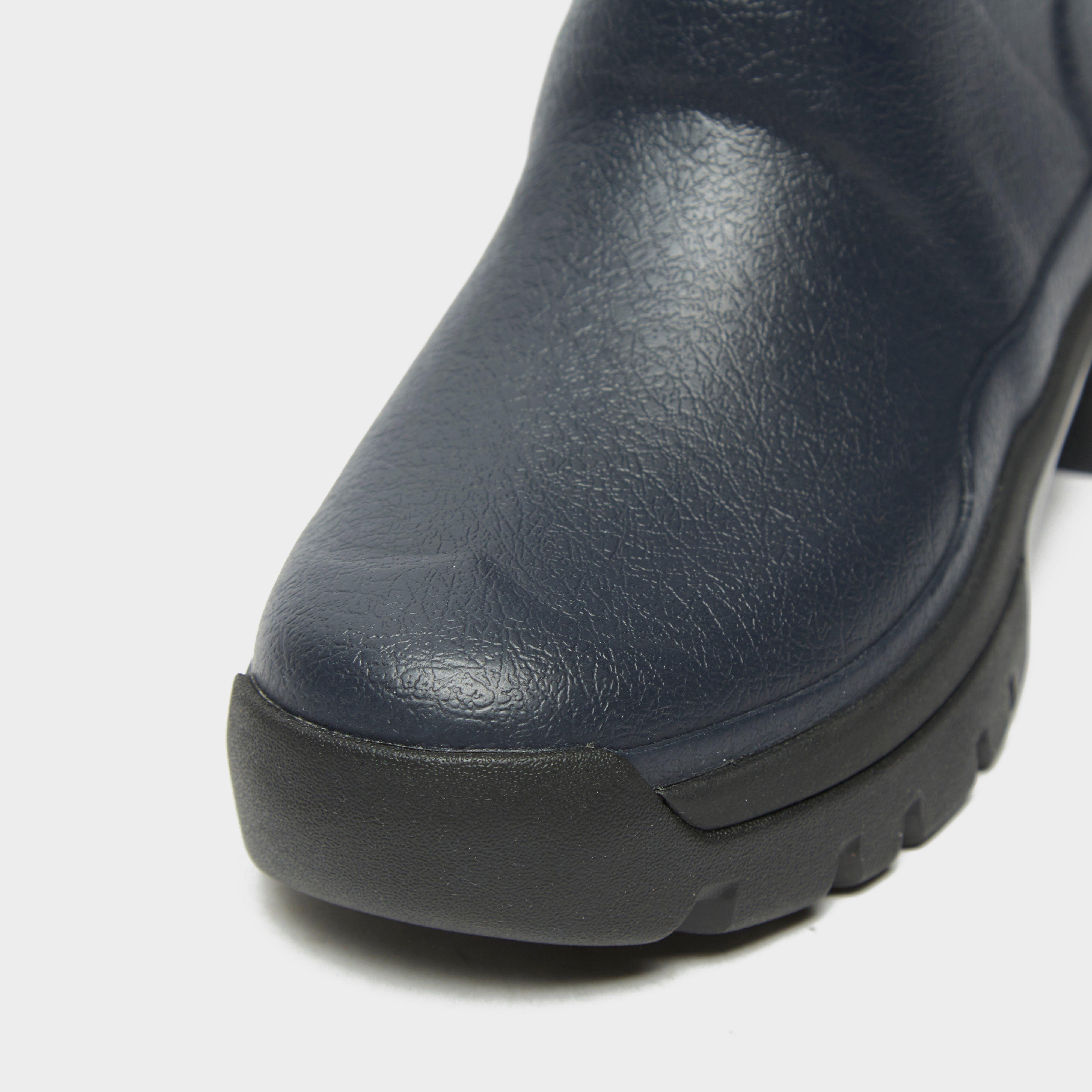 Womens Balmoral Neoprene Side Adjustable Wellington Boots Navy/Peppercorn