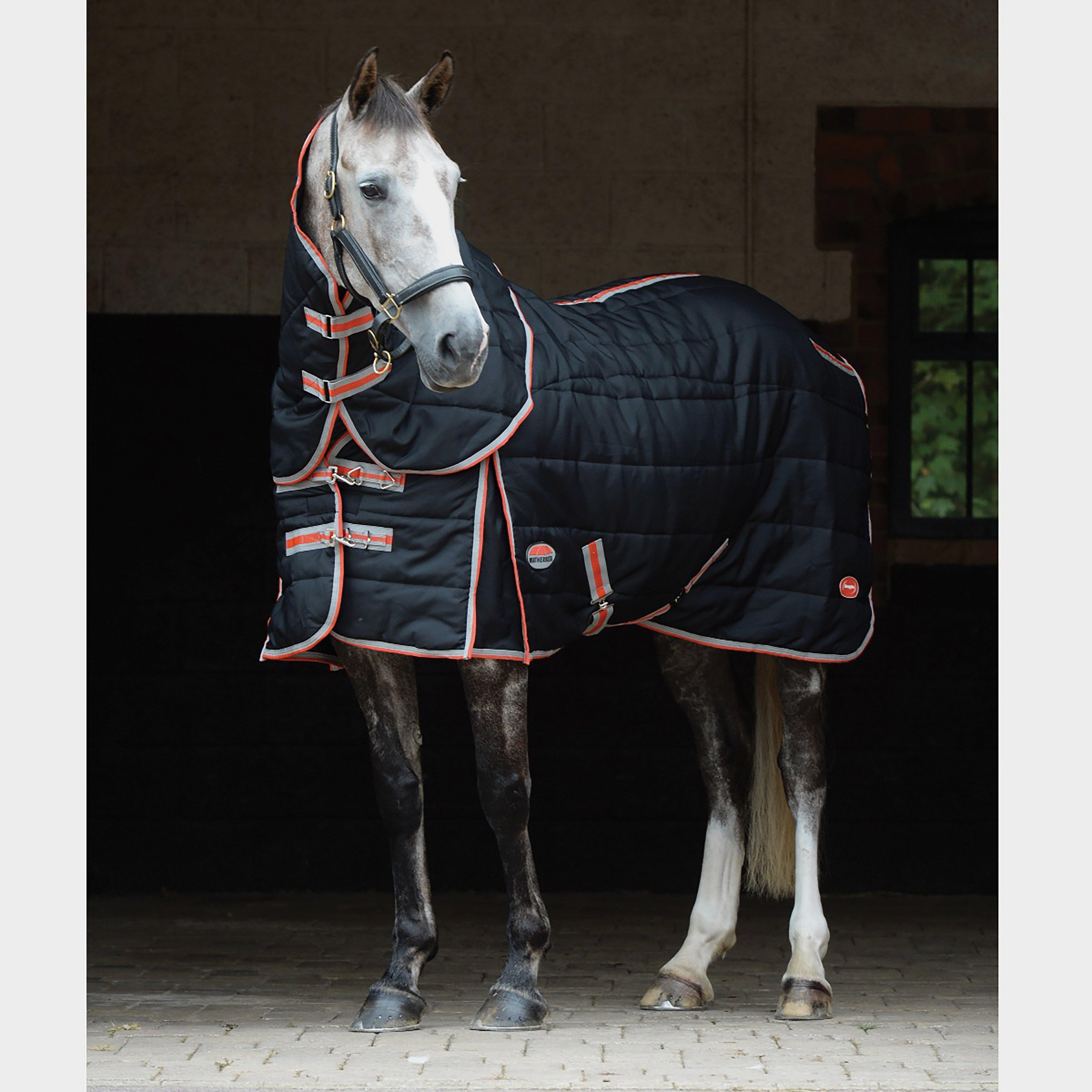 ComFiTec Therapy-Tec Channel Quilt 220g Medium Weight Detach-A-Neck Stable Rug Black/Red/Silver
