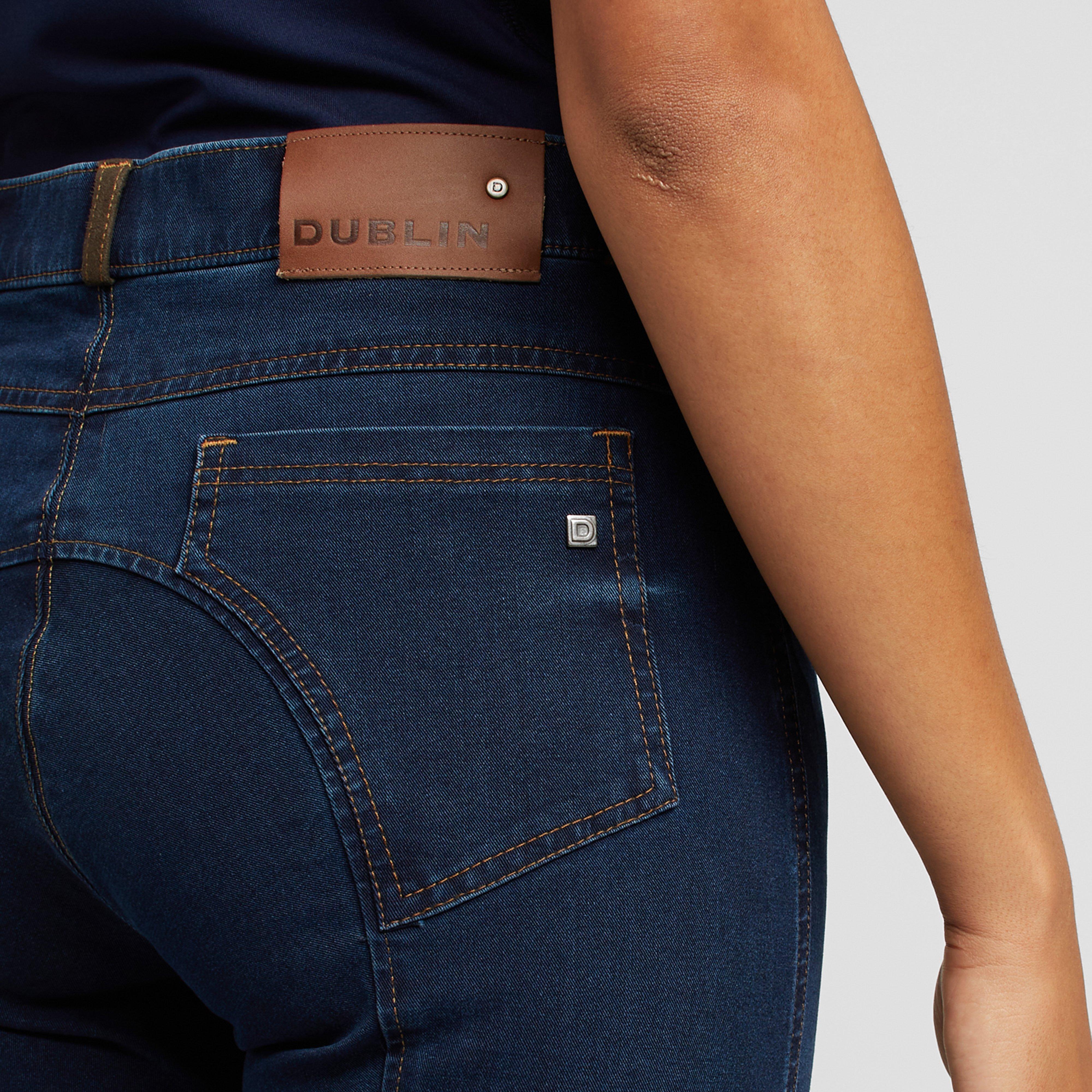 Womens Shona Denim Breeches Blue Denim