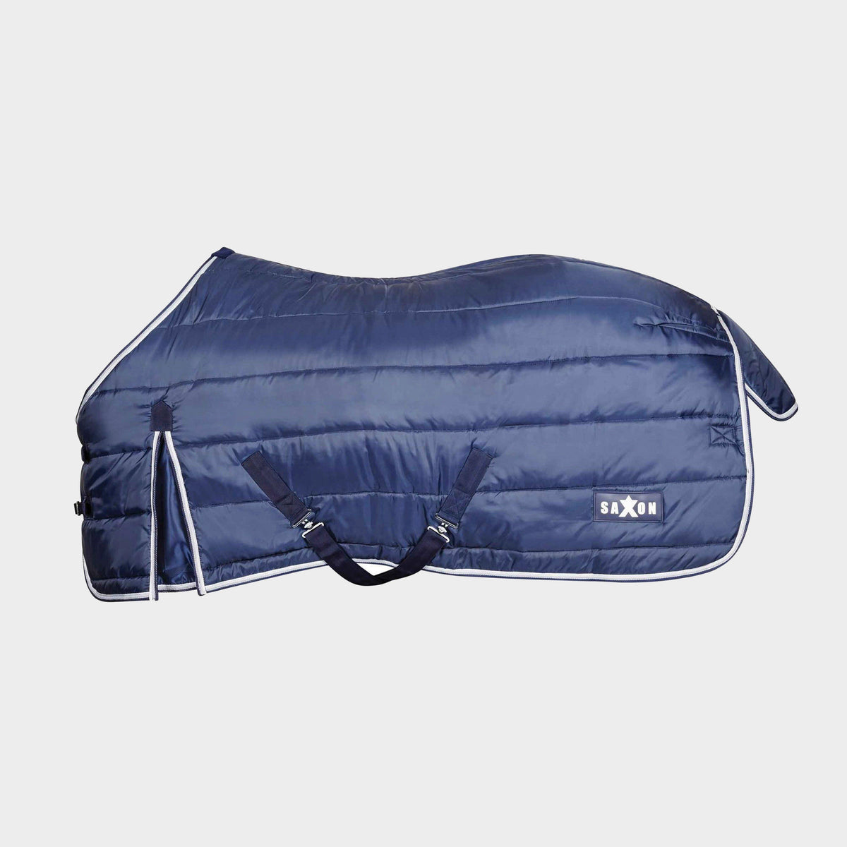 Channel Quilt 200g Medium Weight Standard Neck Stable Rug Navy/White