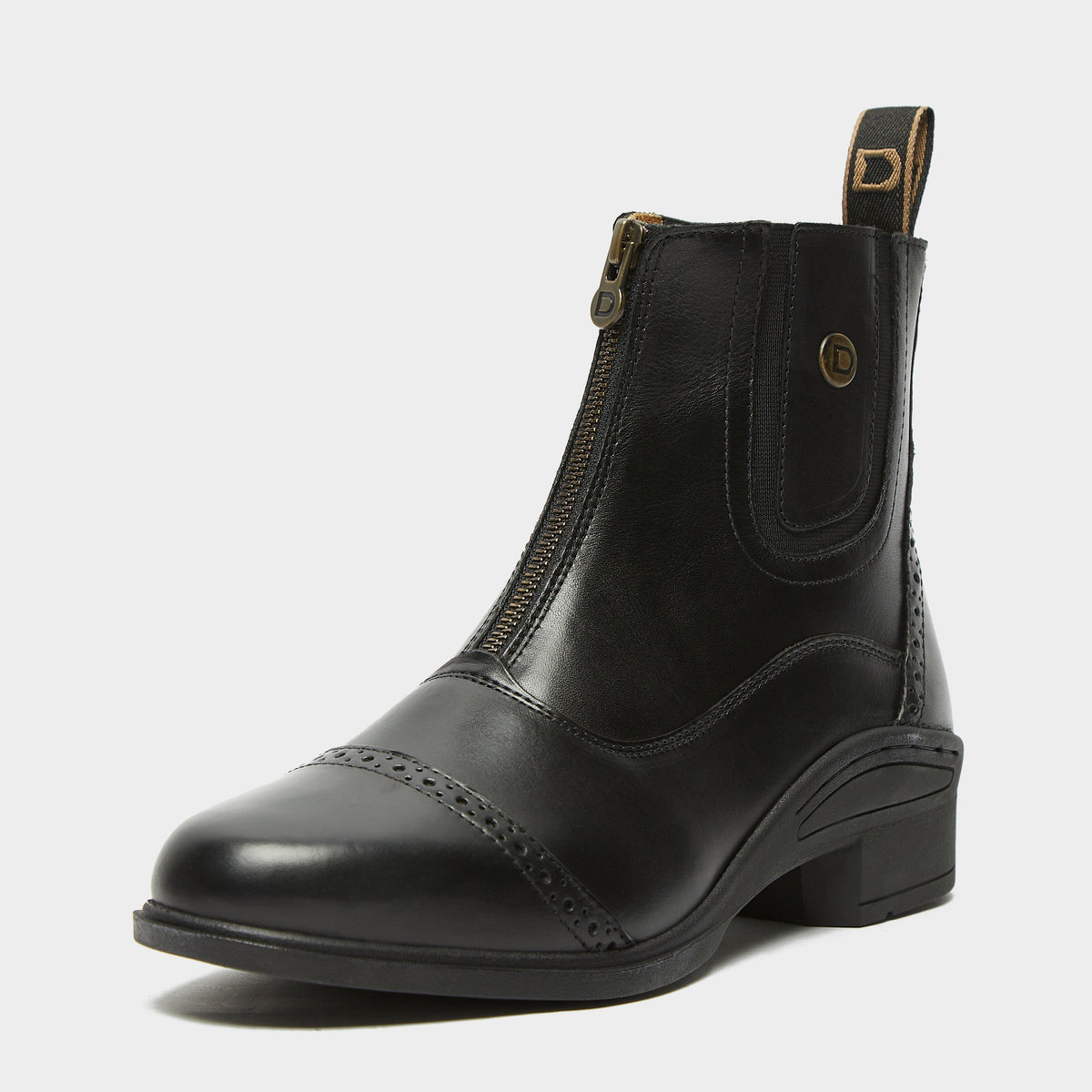 Womens Rapture Zip Paddock Boots Black