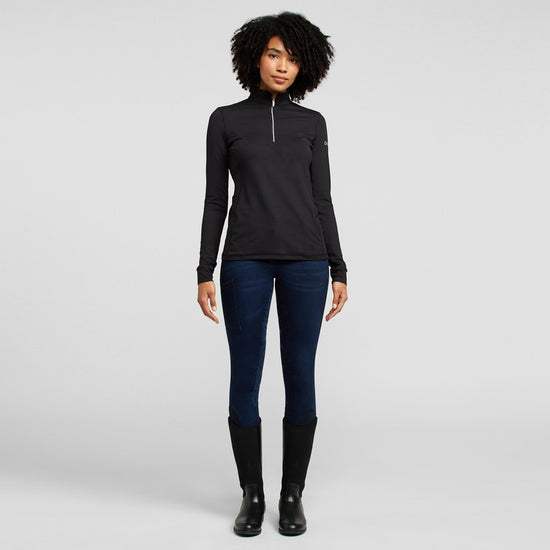 Womens Kylee Long Sleeve Top Black