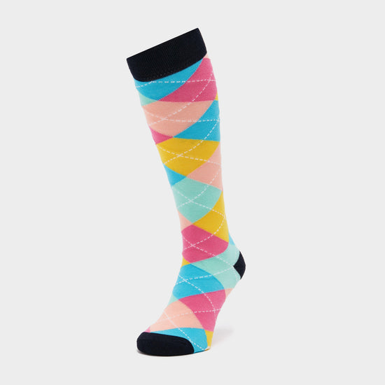 Single Pack Socks Argyle Rainbow