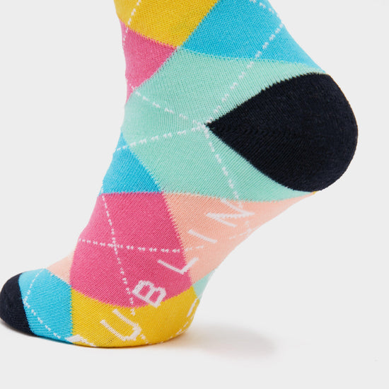 Single Pack Socks Argyle Rainbow