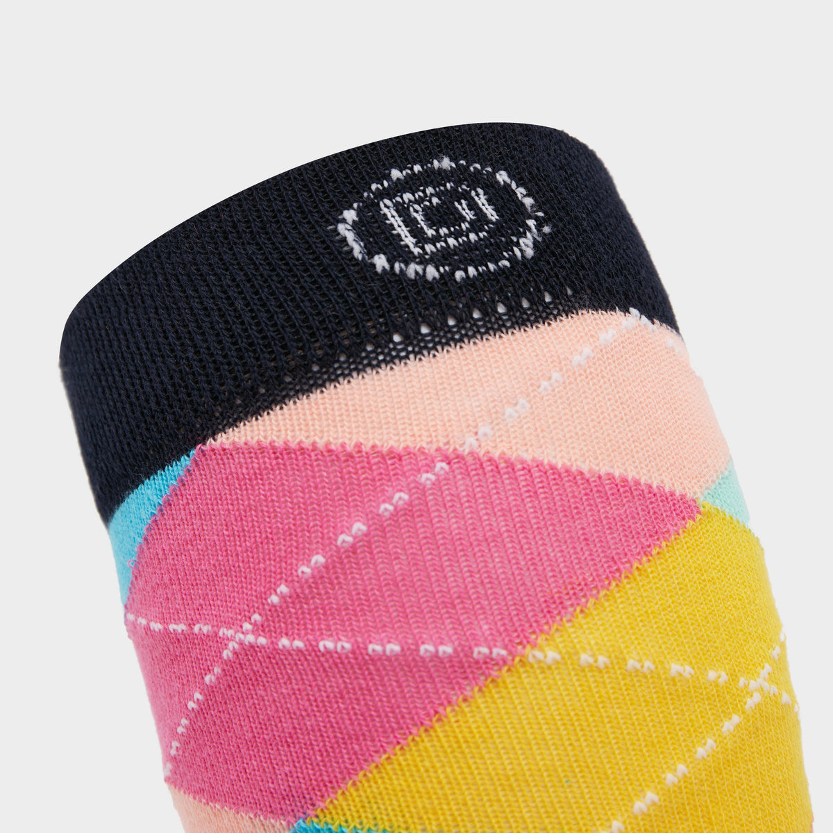 Single Pack Socks Argyle Rainbow