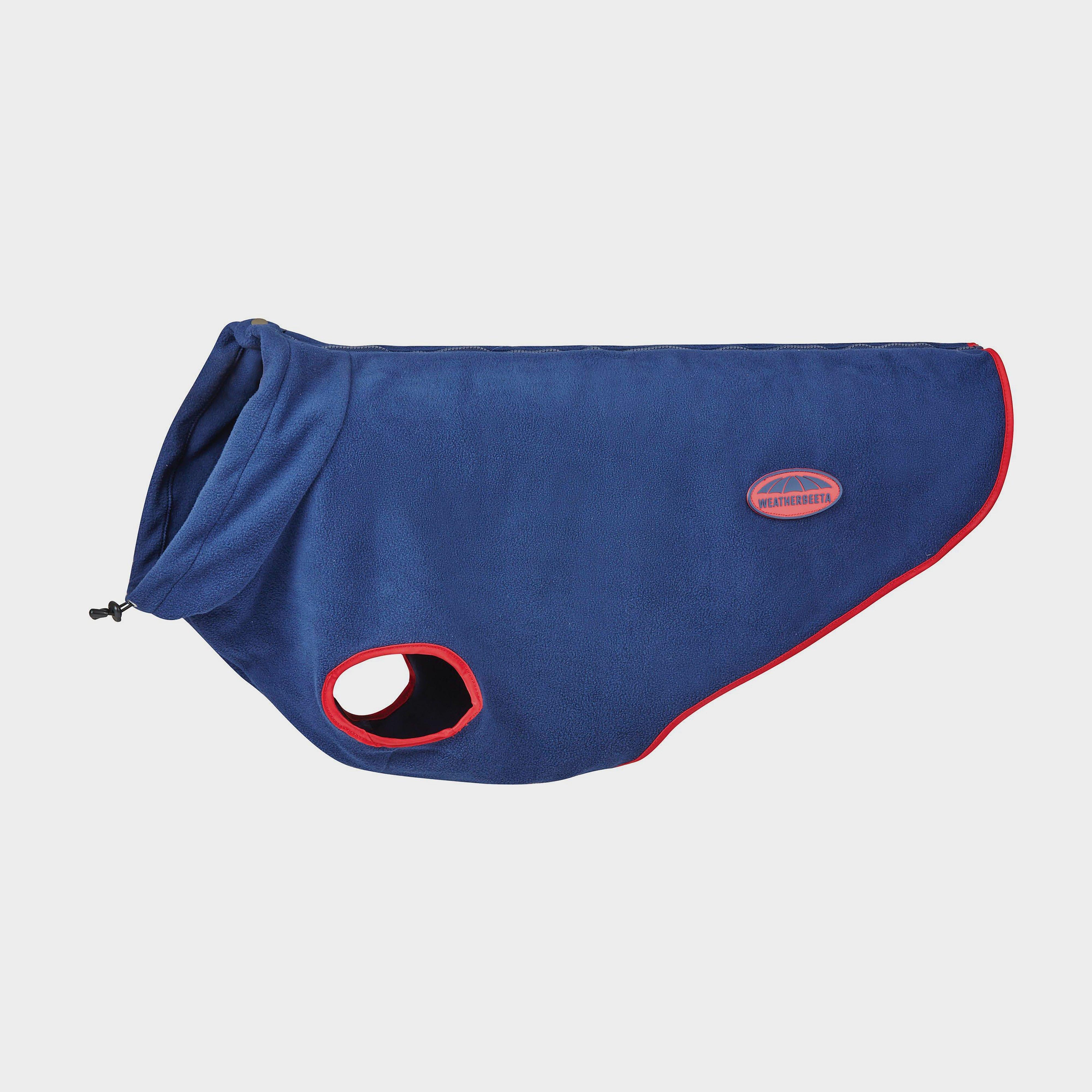 ComFiTec Fleece Zip Dog Coat Navy/Red