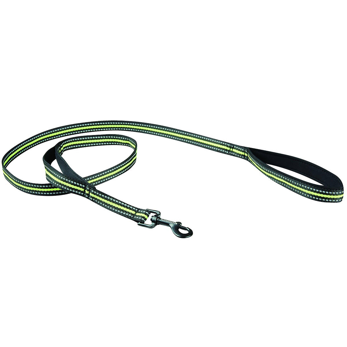 Reflective Dog Lead Black/Yellow