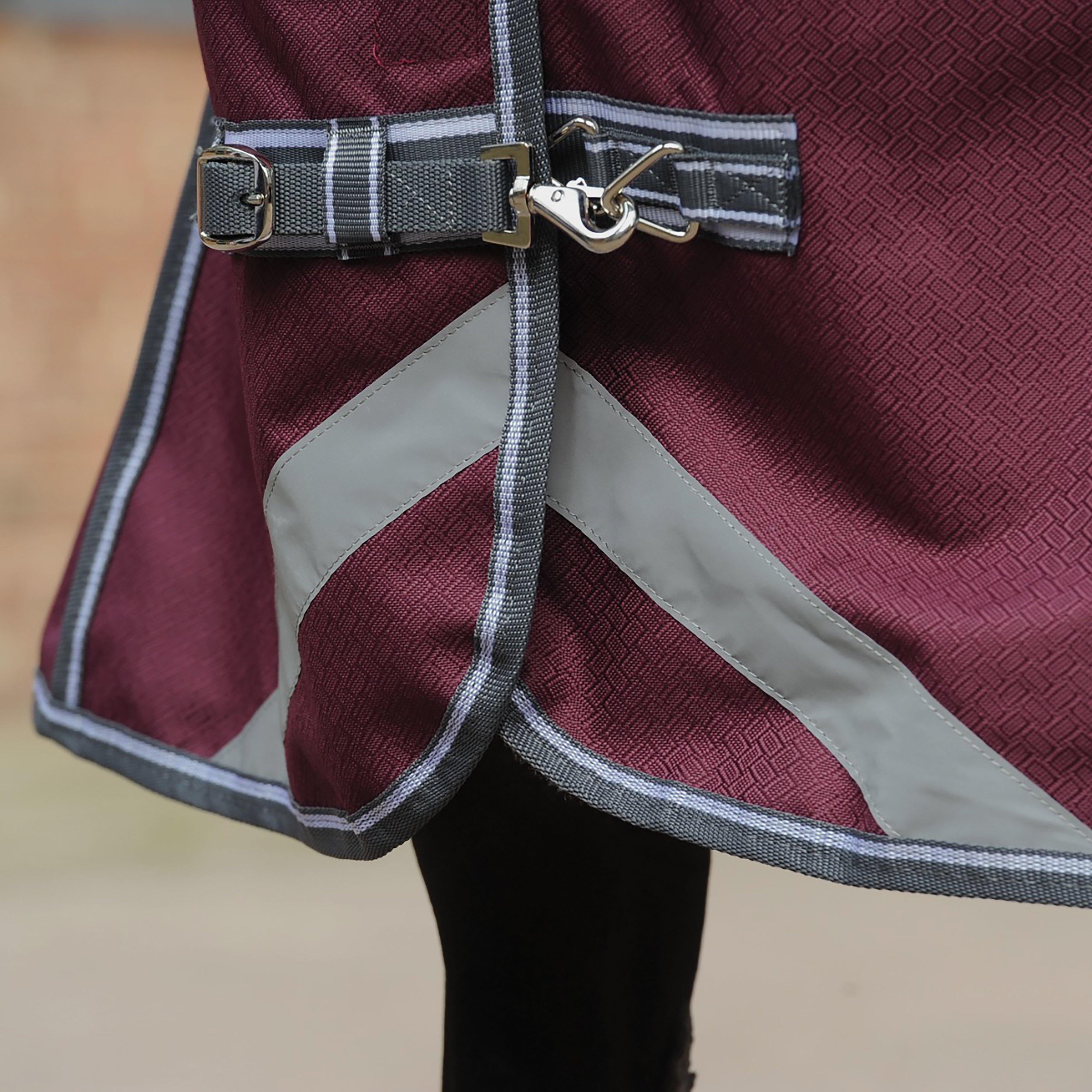 ComFiTec Plus Dynamic II 220g Medium Weight Combo Neck Turnout Rug Blue Swirl Marble Print