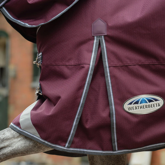 ComFiTec Plus Dynamic II 220g Medium Weight Standard Neck Turnout Rug Blue Swirl Marble Print