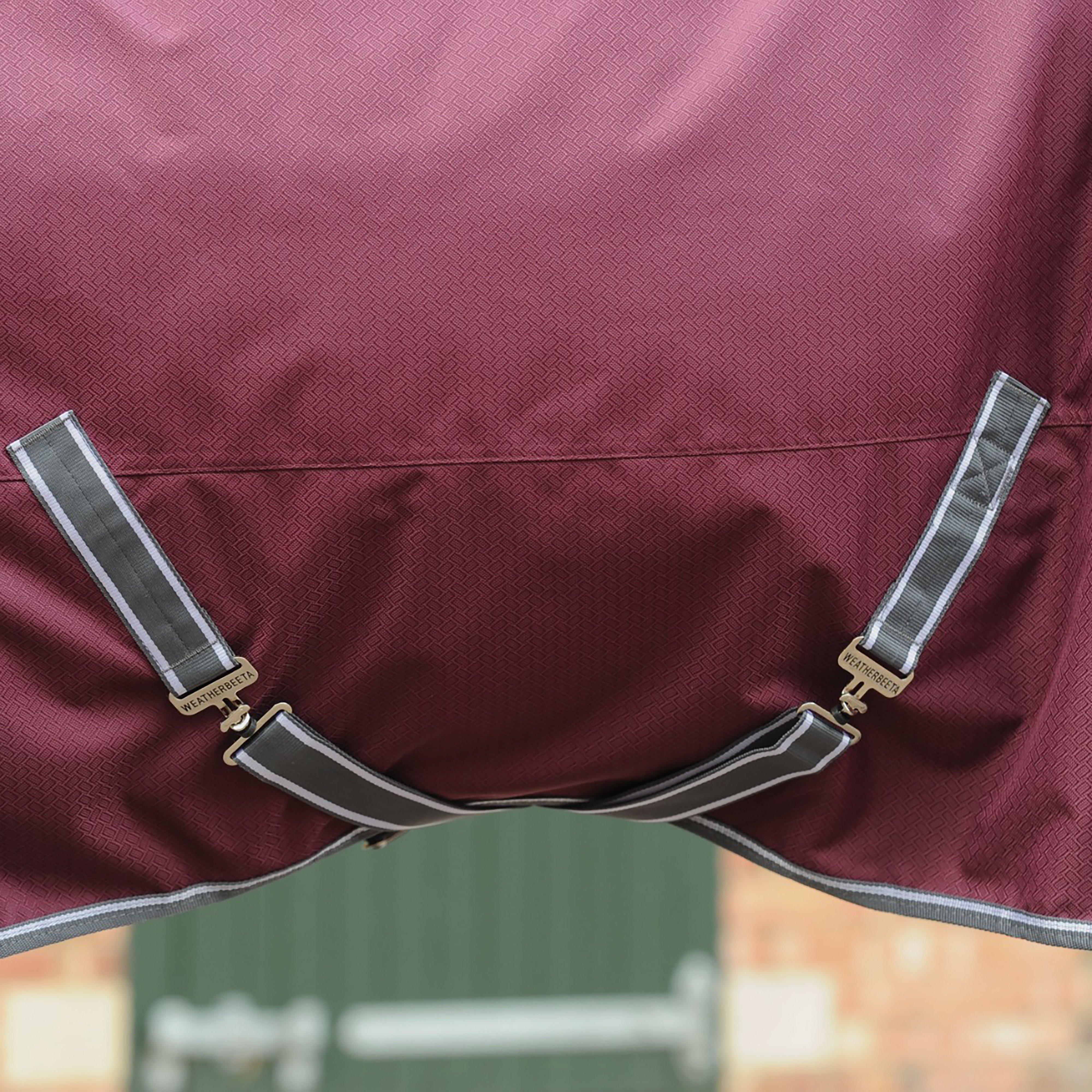 ComFiTec Plus Dynamic II 220g Medium Weight Standard Neck Turnout Rug Blue Swirl Marble Print