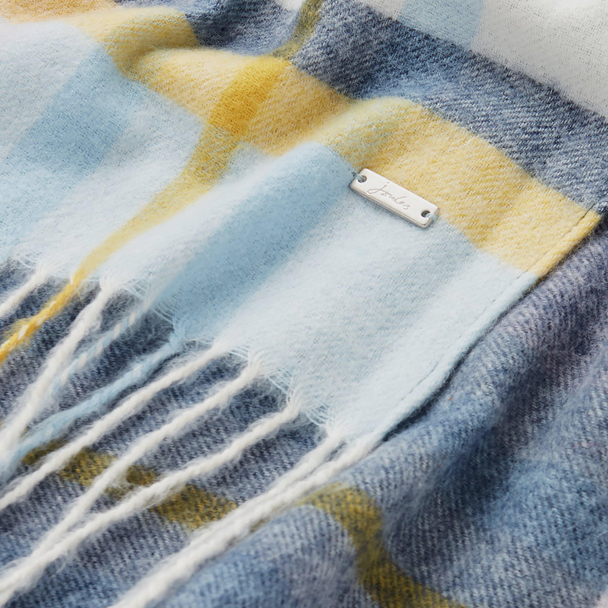 Ladies Bracken Scarf Pink Blue Check