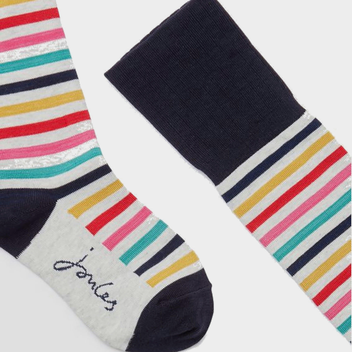 Joules Women's Nina Long Socks Multi Stripe