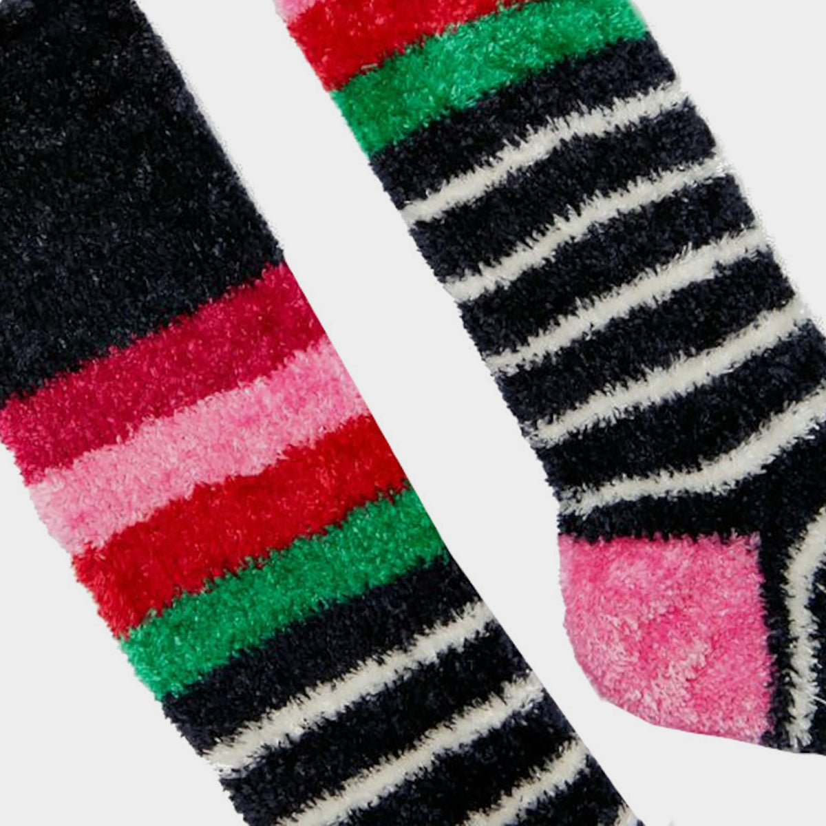 Fab Fluffy Socks Navy Stripe