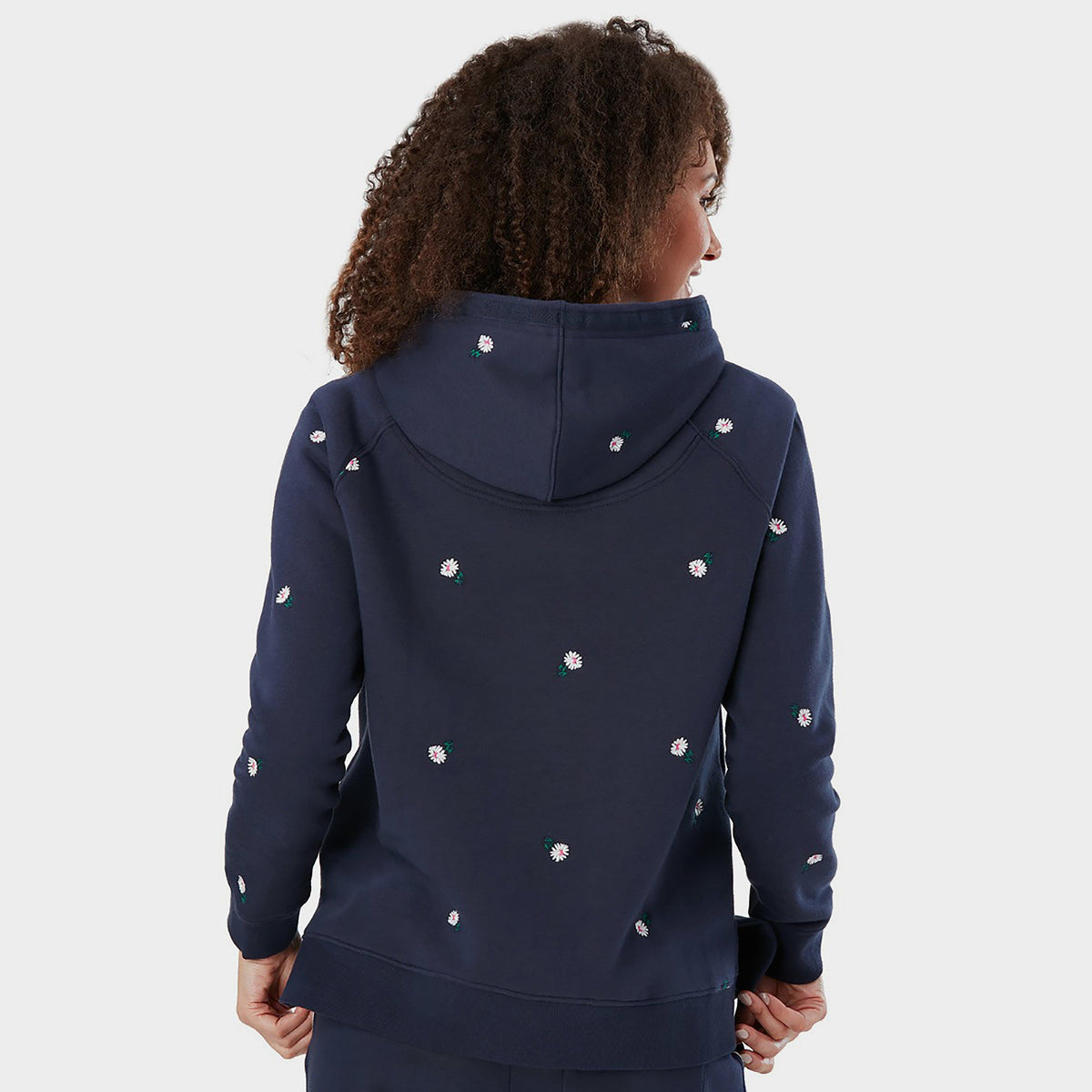 Womens Rowley Embroidered Sweatshirt Navy Ditsy