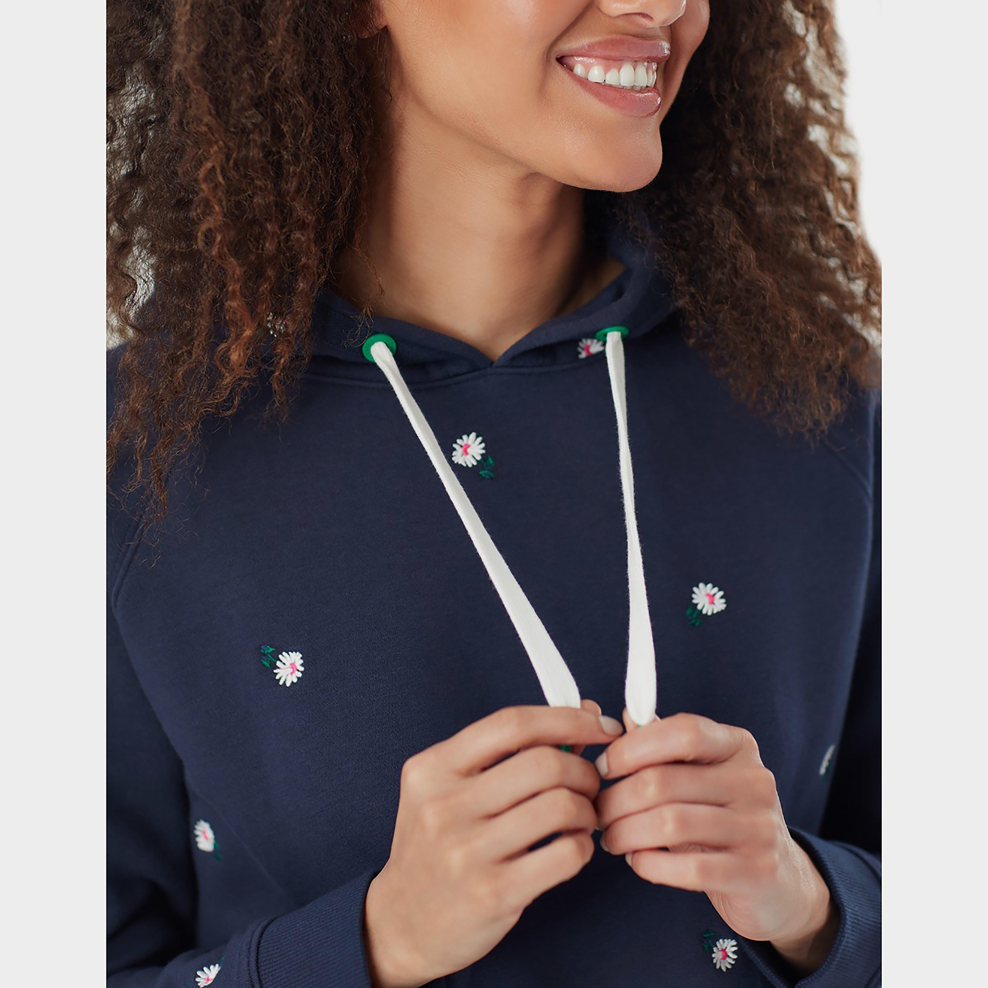 Womens Rowley Embroidered Sweatshirt Navy Ditsy